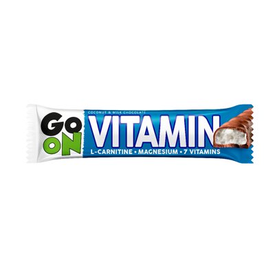GO ON VITAMIN Coconut, batonėlis su vitaminais, 45 g