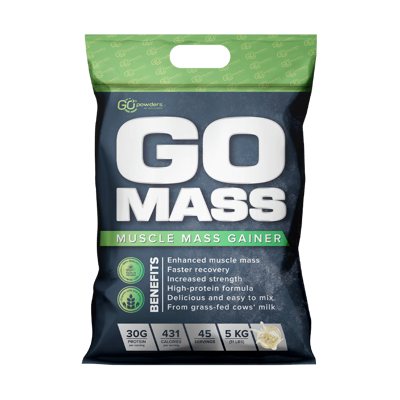GO POWDERS GO MASS GAINERIS Masės augimo proteino kokteilis Balto šokolado skonio, 5 kg