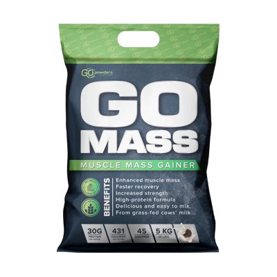 GO POWDERS GO MASS GAINERIS Masės augimo proteino kokteilis Sausainių ir grietinėlės skonio, 5 kg