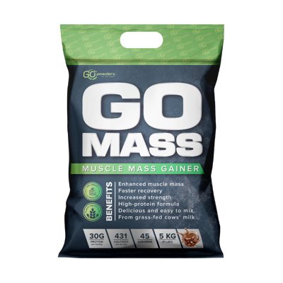GO POWDERS GO MASS GAINERIS Masės augimo proteino kokteilis Šokolado skonio, 5 kg