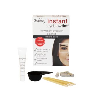 GODEFROY antakių dažymo rinkinys NATURAL BLACK, juoda spalva, 1 vnt