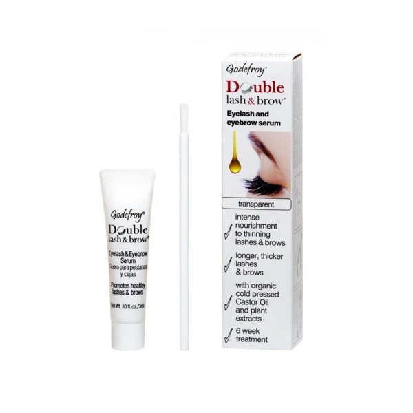 GODEFROY blakstienų ir antakių serumas skatinantis plaukų augimą DOUBLE LASH & BROW, N1, Vnt, 3 ml