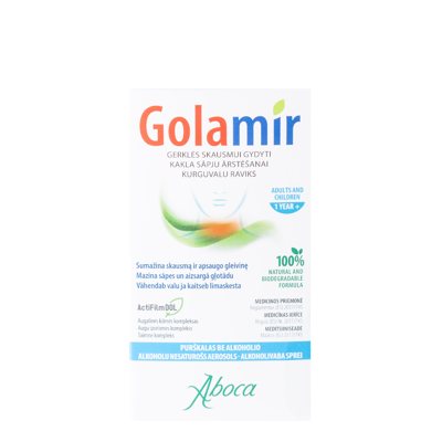 GOLAMIR, purškalas be alkoholio, 30 ml