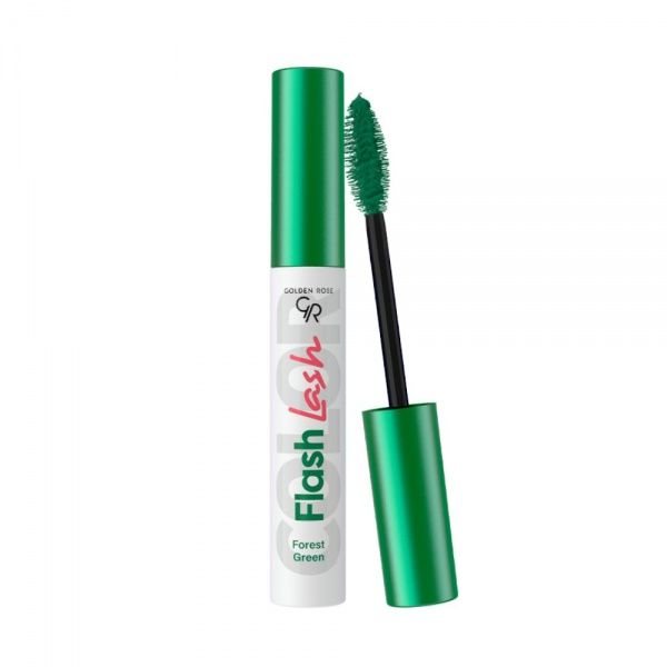 GOLDEN ROSE blakstienų tušas FLASH LASH, Nr. 02, Forest Green, 9 ml