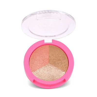 Golden Rose Miss Beauty Baked Trio Face Powder "3 in 1" veido pudra