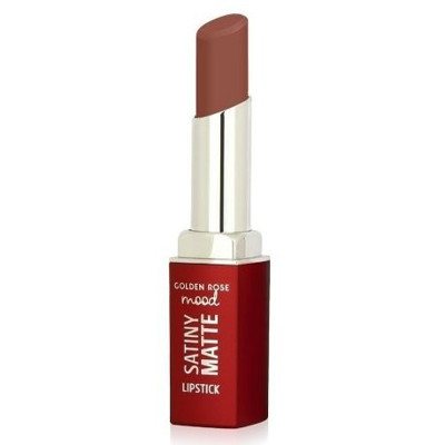 Golden Rose Mood Satiny matiniai lūpų dažai, Nr. 02 Velvet Taupe, 3.5 g