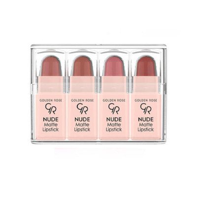 Golden Rose Nude lūpų daž. Matte mini, 4 vnt