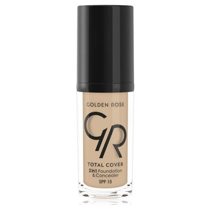 Golden Rose Total Cover 2in1 makiažo pagrindas ir maskuoklis, Nr. 05 Cool Sand, 30 ml