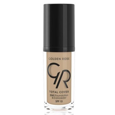 Golden Rose Total Cover 2in1 makiažo pagrindas ir maskuoklis, Nr. 06 Taupe, 30 ml