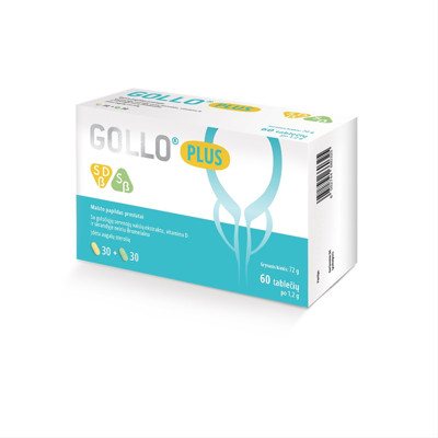 GOLLO PLUS, kompleksas prostatai, 60 tablečių