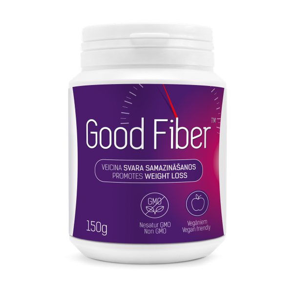 GOOD FIBER maisto papildas milteliais, 150 g