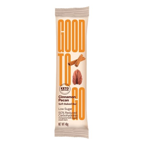 GOOD TO GO cinamono/pekano skonio keto proteino batonėliai, 40 g
