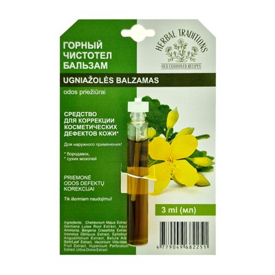GORNYJ ČISTOTEL, Ugniažolės balzamas odos priežiūrai, 3 ml