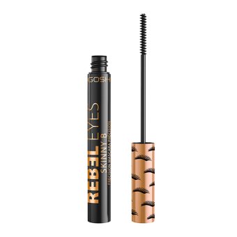GOSH blakstienų tušas REBEL EYES SKINNY B, 001 EXTREME BLACK, 6 ml