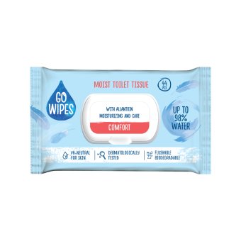 GOWIPES drėgnas tualetinis popierius COMFORT, 44 vnt