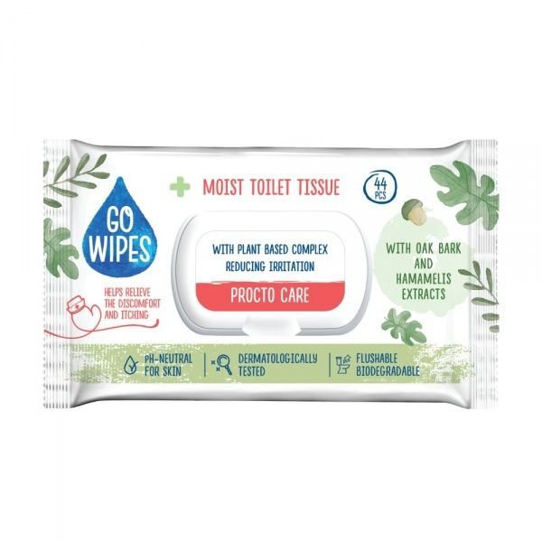 GOWIPES Procto Care Drėgnas tualetinis popierius, N44