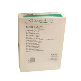 GRANUFLEX hidrokoloidinis tvarstis, 10 vnt., 15 x 20 cm