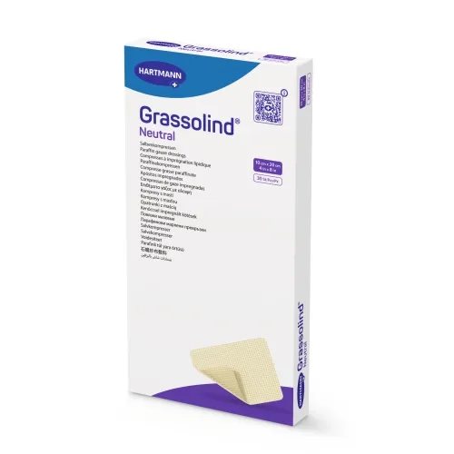 GRASSOLIND NEUTRAL sterilus tinklelinis tvarstis, 1 vnt., 10 x 20 cm