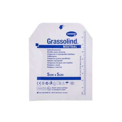 Grassolind neutral sterilus tinklelinis tvarstis, N1, 5 x 5 cm