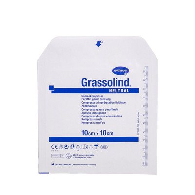GRASSOLIND NEUTRAL, sterilus tvarstis, x 10 cm, 10 cm