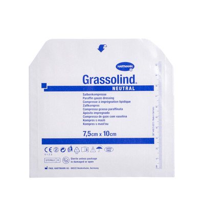 GRASSOLIND NEUTRAL, sterilus tvarstis, x 10 cm, 7.5 cm