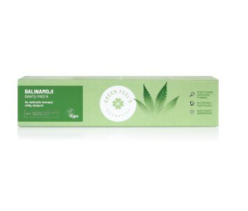GREEN FEEL'S balinanti su natūraliu kanapių aliejumi dantų pasta, 100 ml