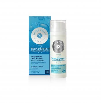 GREEN FEEL'S intensyviai drėkinantis normaliai ir sausai odai veido kremas, 50 ml