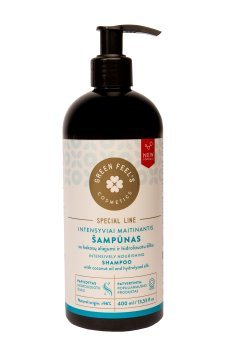GREEN FEEL'S maitinamasis plaukų šampūnas su kokosų aliejumi, 400 ml