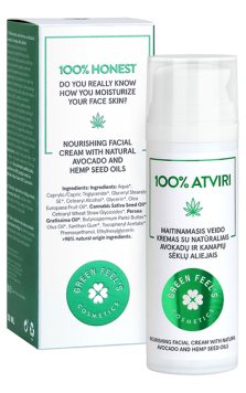 GREEN FEEL'S natūr.sud.maitinamasis su natūr.avokadų aliejumi veido kremas, 50 ml