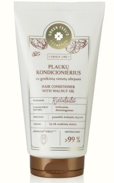 GREEN FEEL'S plaukų su alaus mielių ekstr. ir graikinių rieš.al kondicionierius, 150 ml