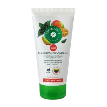 GREEN FEEL'S plaukų su natūr.dilgėlių ir mangų ekstraktais kondicionierius, 150 ml