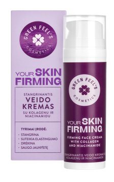 GREEN FEEL'S stangrinantis su kolagenu veido kremas, 50 ml