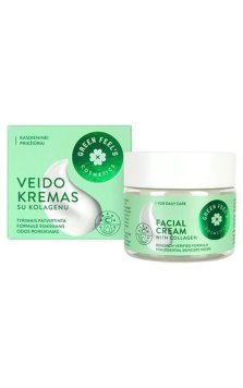 GREEN FEEL'S su kolagenu veido kremas, 50 ml
