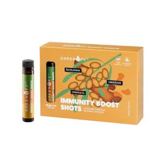 GREENIFY Immunity Boost Shots, imuninei sistemai, 14 buteliukų