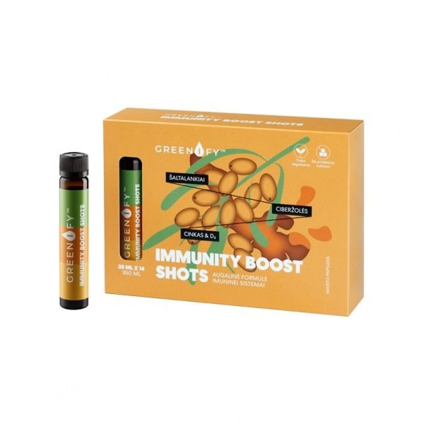 GREENIFY maisto papildas IMMUNITY BOOST SHOTS, x 25 ml, 14 vnt
