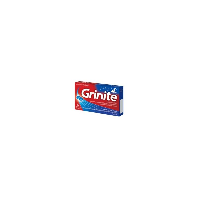 GRINITE (Opinasin) 500mg/30mg/15mg/2mg plėv.dengt. tab. N12