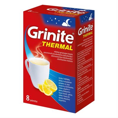 GRINITE Thermal, milteliai geriamajam tirpalui, N8