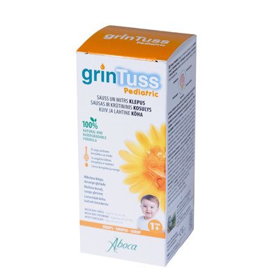 GRINTUSS PEDIATRIC, sirupas, 180 ml