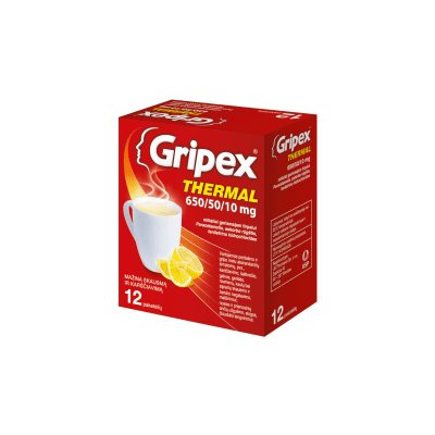 Gripex Thermal 650/50/10 mg milteliai geriamajam tirpalui N12