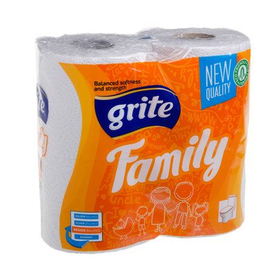 GRITE FAMILY, tualetinis popierius, 4 vnt