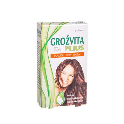 GROŽVITA PLIUS, 42 tabletės