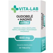 Gudobelė + magnis VITA-LAB EXTRA 600 mg, 30 tablečių