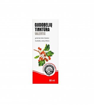 GUDOBELIŲ tinktūra Valentis /ml geriamieji lašai, tirpalas 80 ml, 1 ml