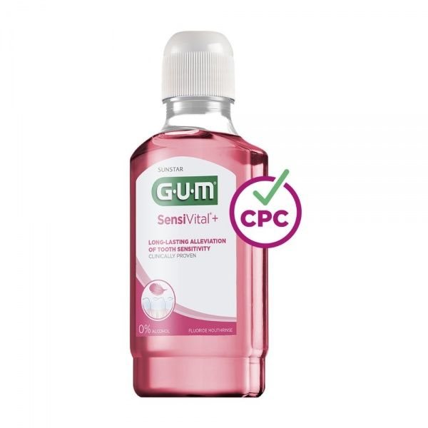 G.U.M burnos skalavimo skystis SENSIVITAL+ 6081, 300 ml