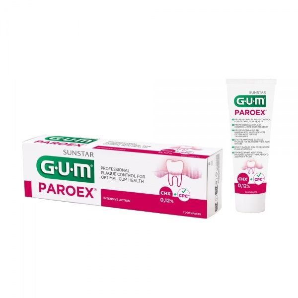 G.U.M dantų pasta PAROEX 0,12 % CHX + 0,05 % CPC, 75 ml
