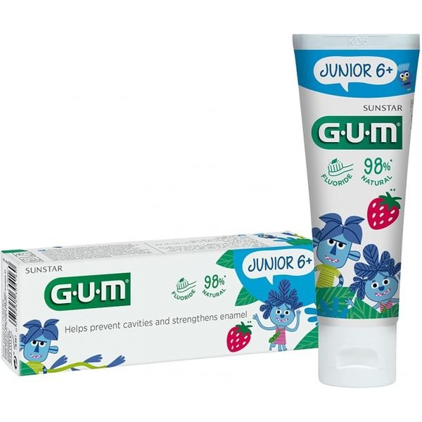 G.U.M dantų pasta vaikams PENGUIN JUNIOR, nuo ., 50 ml, 6 m