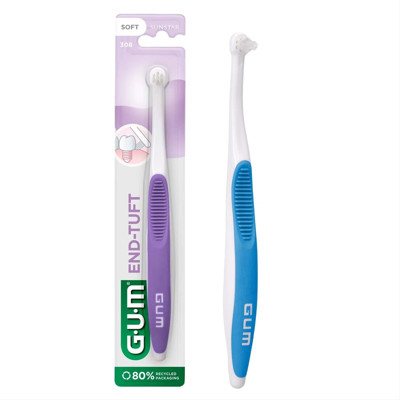 GUM END TUFT, vieno danties šepetėlis, 1 vnt