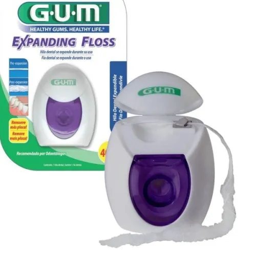 G.U.M. išbrinkstantis dantų siūlas EXPANDING FLOSS, 30 m