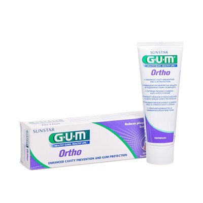 GUM ORTHO, dantų pasta-gelis, 75 ml