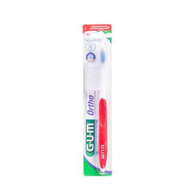 GUM ORTHODONTIC 4-ROW, dantų šepetėlis nešiojantiems breketus